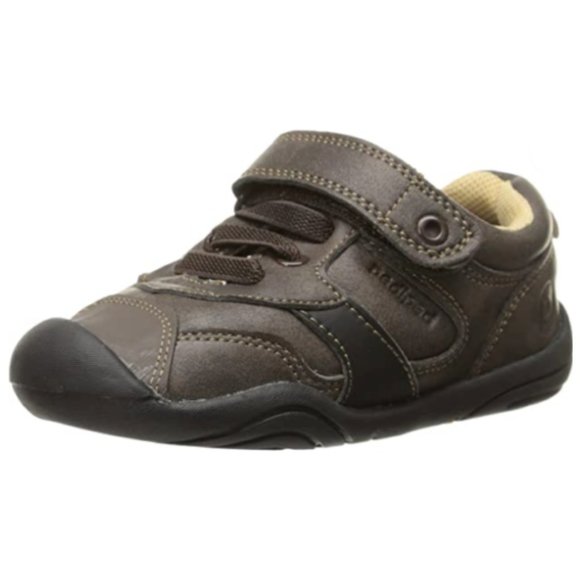 NEW pediped Baby Grip N Go Franklin Chocolate Leather Comfy Active Dress Sneaker - Picture 1 of 8